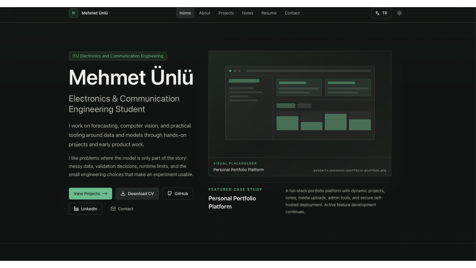 Personal Portfolio Platform